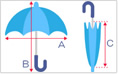 ビニール傘の構造・名称